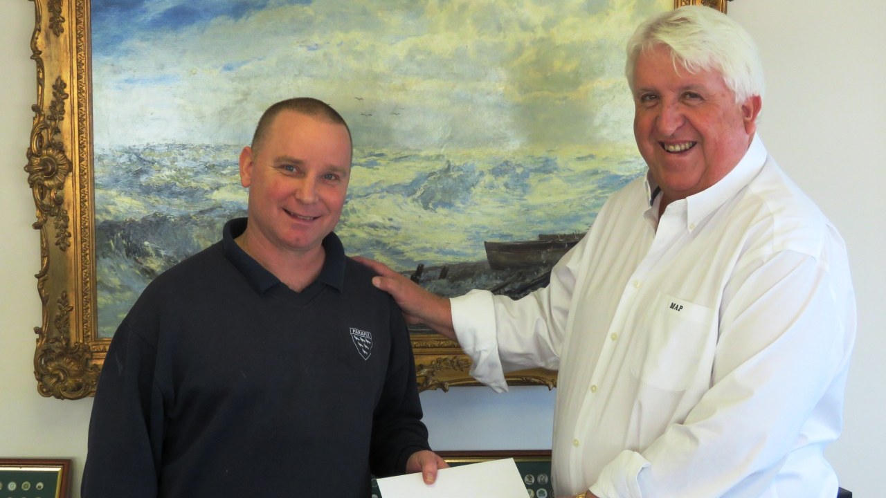 Celebrating Andy Haggis' 25 years service