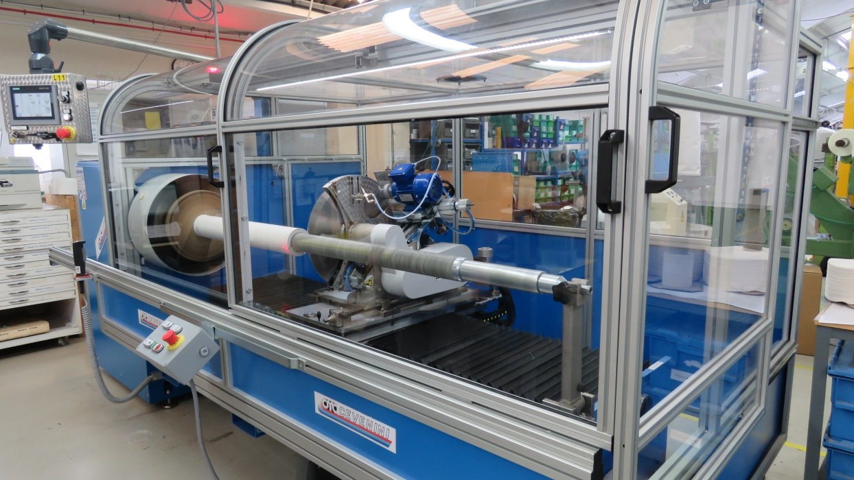 Upgraded lathe slitter at ADDEV Parafix UK
