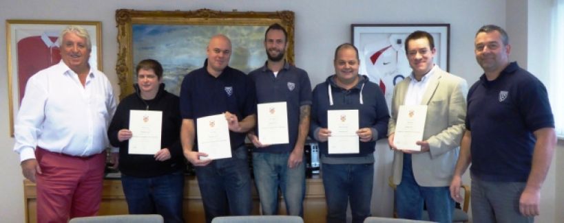 Employees receive H&S certificates