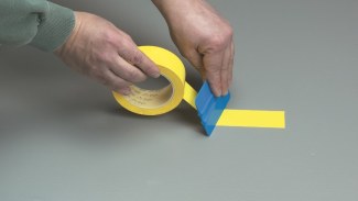 Single sided plastic film