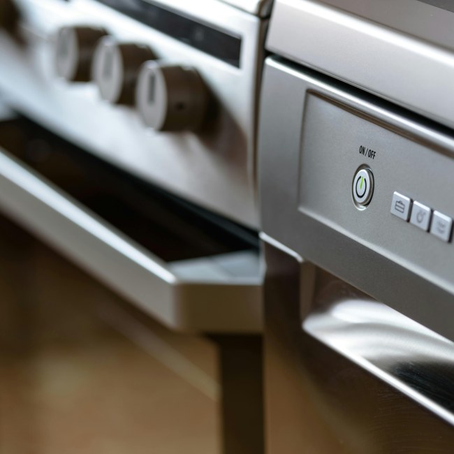 Close up photo of dishwasher